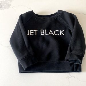 ⚫️ brunette the label ⚫️ ‘jet black’ sweatshirt
